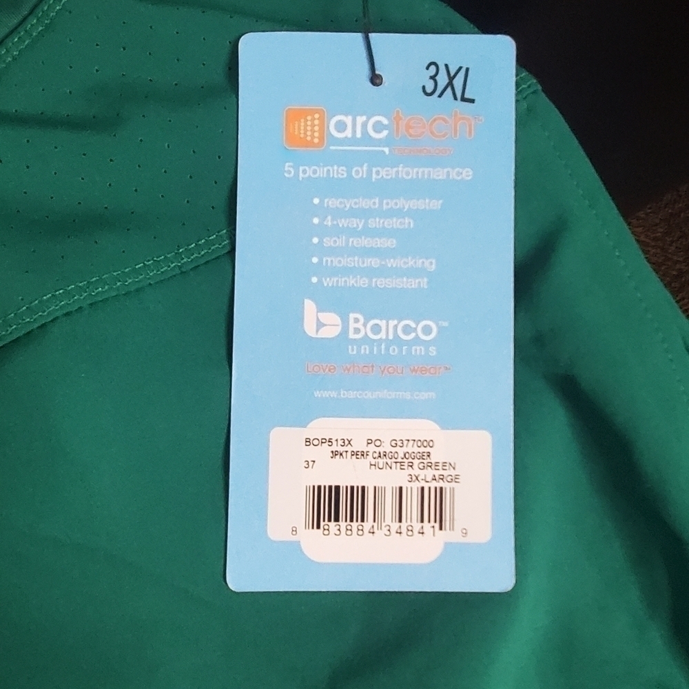 Barco Scrub Pants Joggers Women’s Size 3X Green NWT - Picture 5 of 9